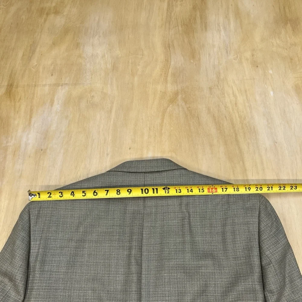 Lauren Ralph Lauren Silk Wool Blazer Jacket Sport Coat Mens 46R Olive/Khaki
